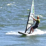 Step 1 instruction for Backwinded Jibe